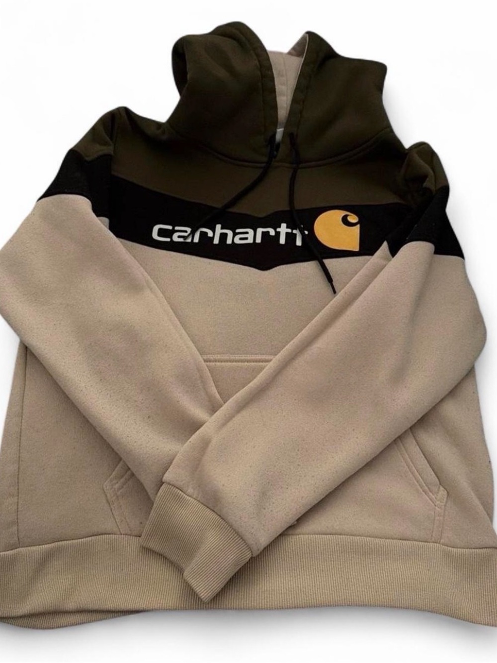 Off brand Carhartt Men's Crewneck Colorblock Sweatshirt - Olive, Black & Tan